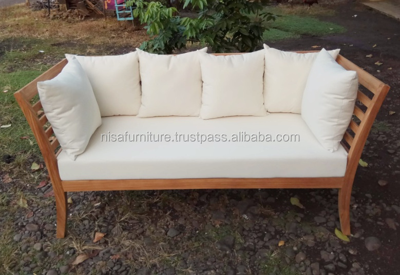 Teak wood Garden Outdoor Lounge Sofa Indonesia 3 deep seating furniture