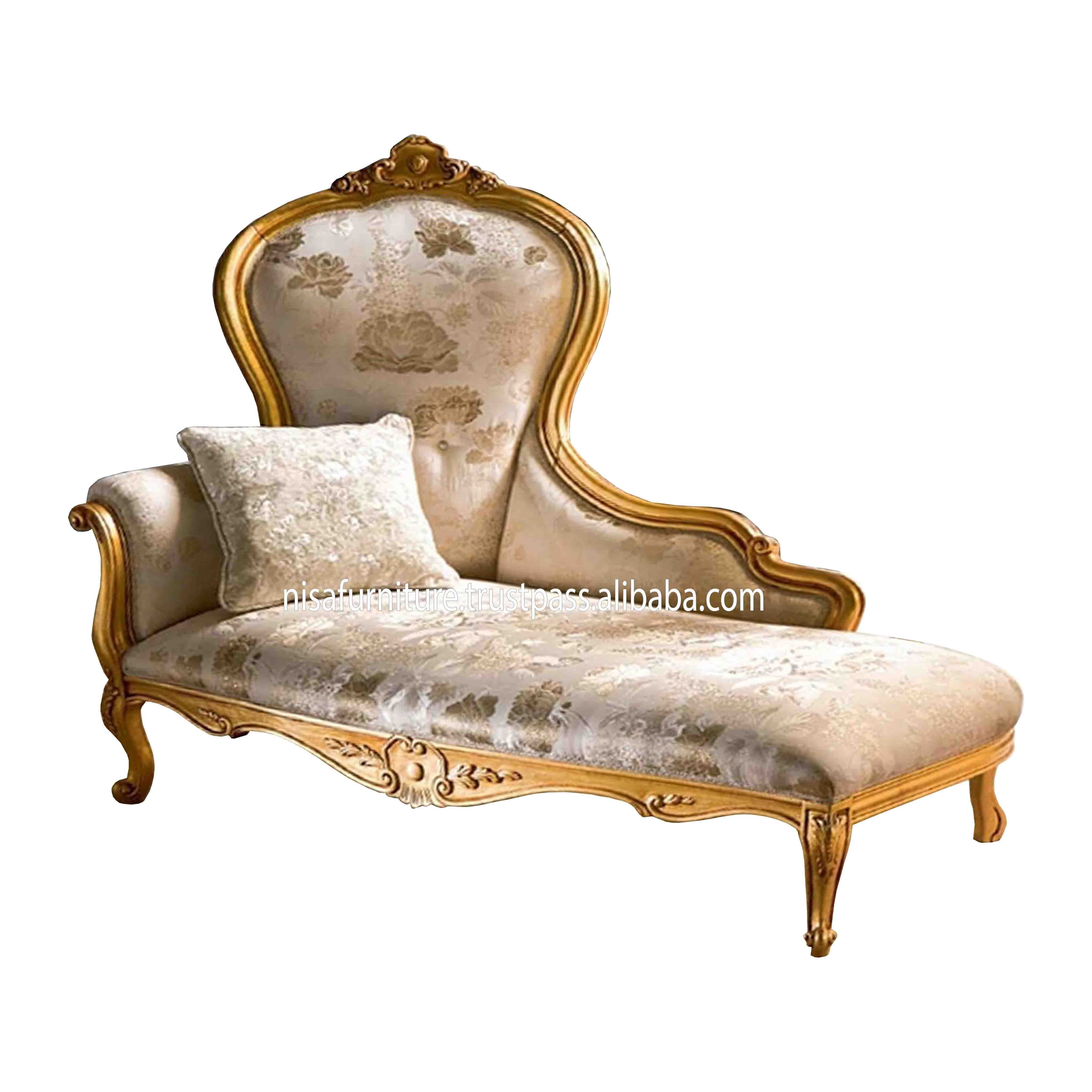 Antique Luxury French Royal Wedding Living Room chaise lounge Sofa