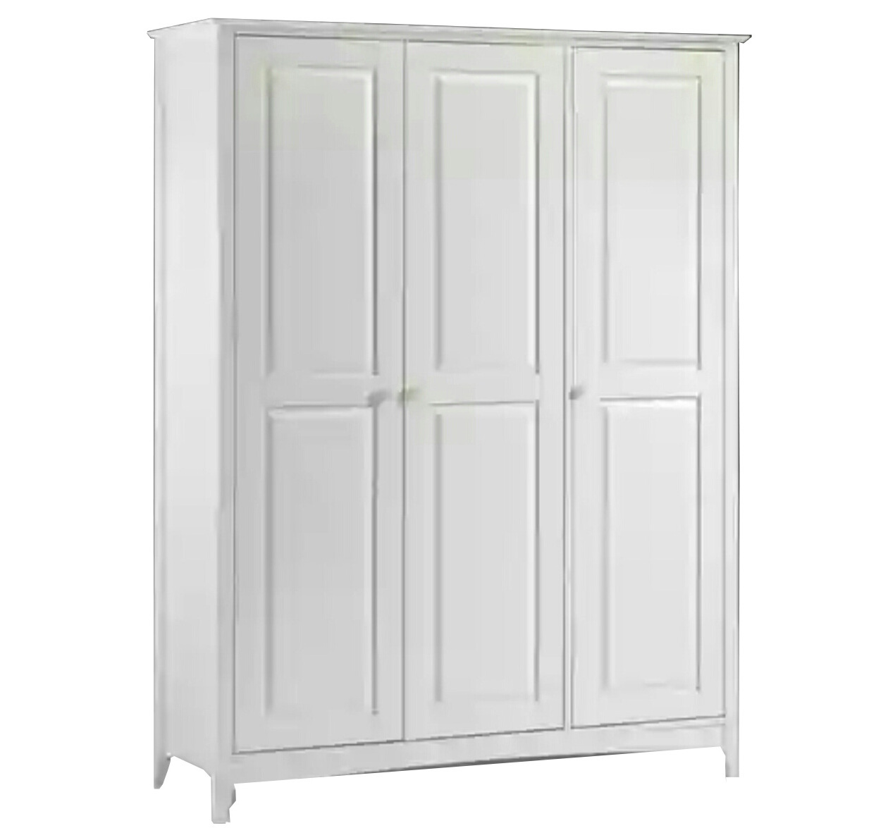 modern bedroom wooden white color two door armoire Wardrobes