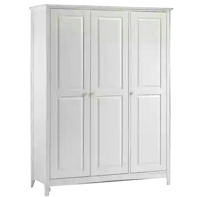 modern bedroom wooden white color two door armoire Wardrobes