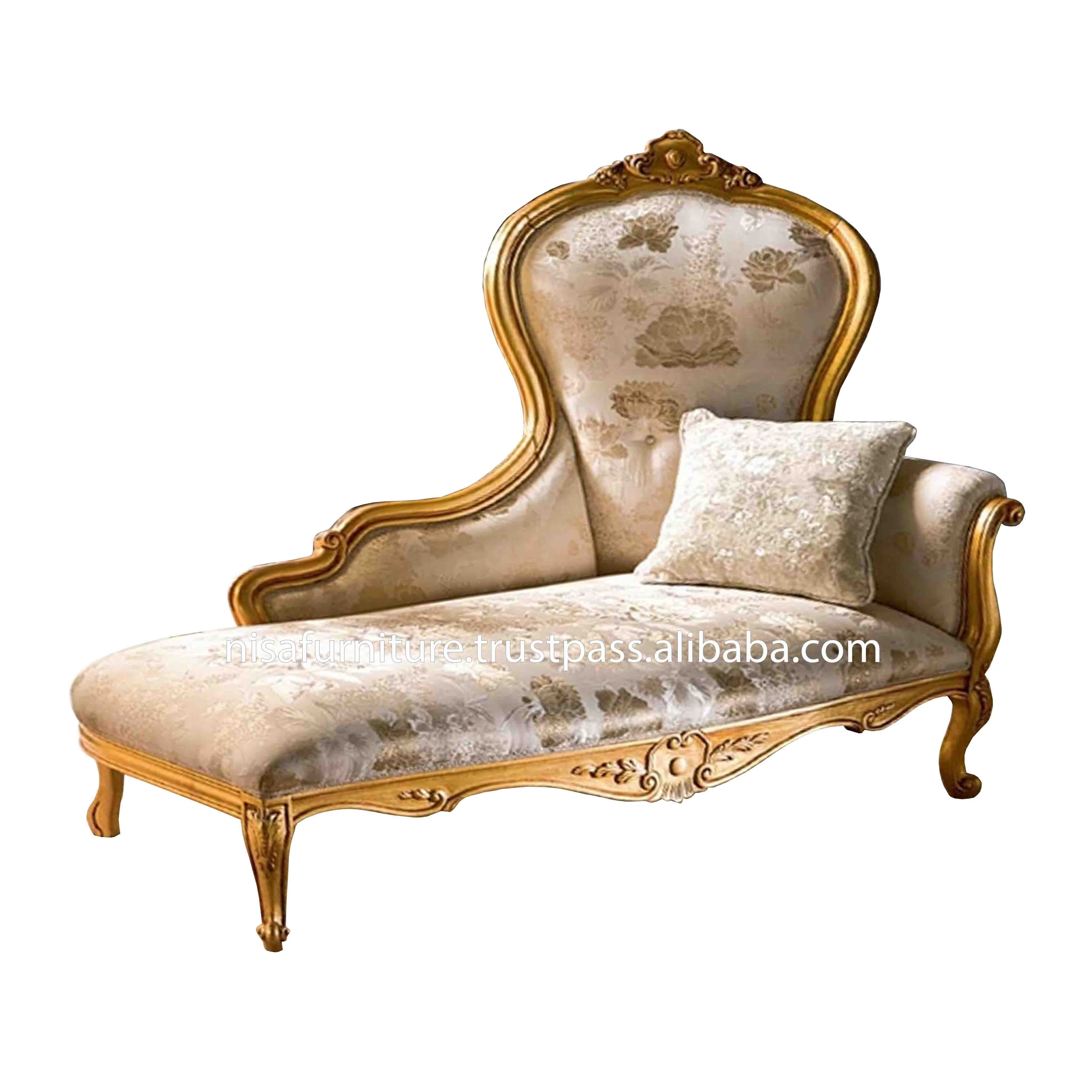 Antique Luxury French Royal Wedding Living Room chaise lounge Sofa