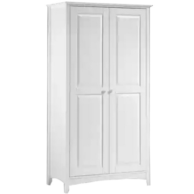 modern bedroom wooden wardrobes white color two door armoire