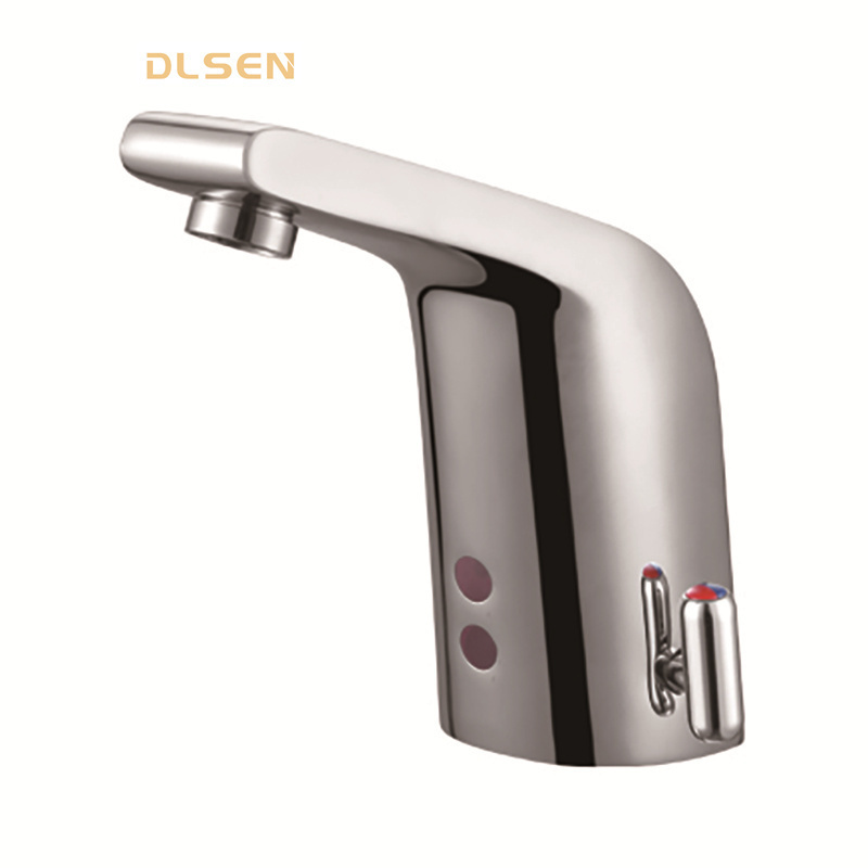 Modern Electric Auto Faucet Commercial Sensor Touchless Basin Tap Cold Water Mixer Tap Cold Hot Water Function Sense Faucets