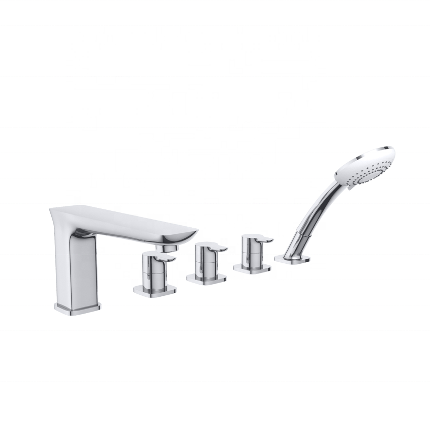 Multi Function Deck Mount Bathtub Bath Shower Faucet Set Mixer Tap Bath Tub Faucet