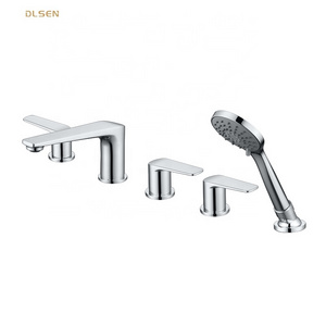 Multi Function Deck Mount Bathtub Bath Shower Faucet Set Mixer Tap Bath Tub Faucet