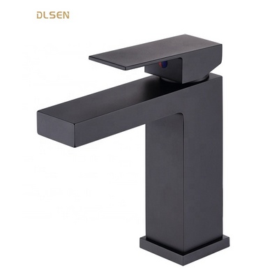 Black Basin Faucet Washbasin Tap Basin Faucet Mixer Single Hole Bathroom Faucet Basin Modern Contemporary Ceramic Single Handle