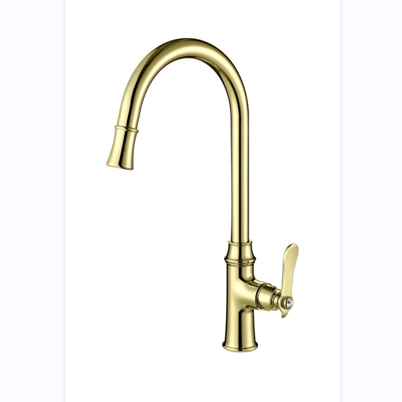 Modern Bar Sink Faucet Hot & Cold Kitchen Mixer Solid Brass Single Handle Sink Faucet in Rose and Black Mixed Color