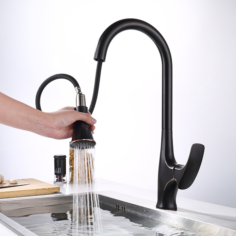 Luxury Halloweenll Out Kitchen Faucet Tap Single Hole 360 Degree Kitchen Sink Faucet Kitchen Mixer Taps Oil Party Suppliesmodern