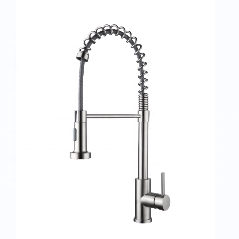 Kitchen Faucet with Pull Down Sprayer Commercial Spring Kitchen Sink Faucet Pull Out Sprayer Hot Selling Stainless Steel Modern