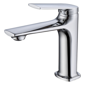 Tap Basin Mixer Hot Cold Water Bathroom Basin Faucet Tap Single Lever Basin Mixer Chrome Finished Copper Modern Contemporary