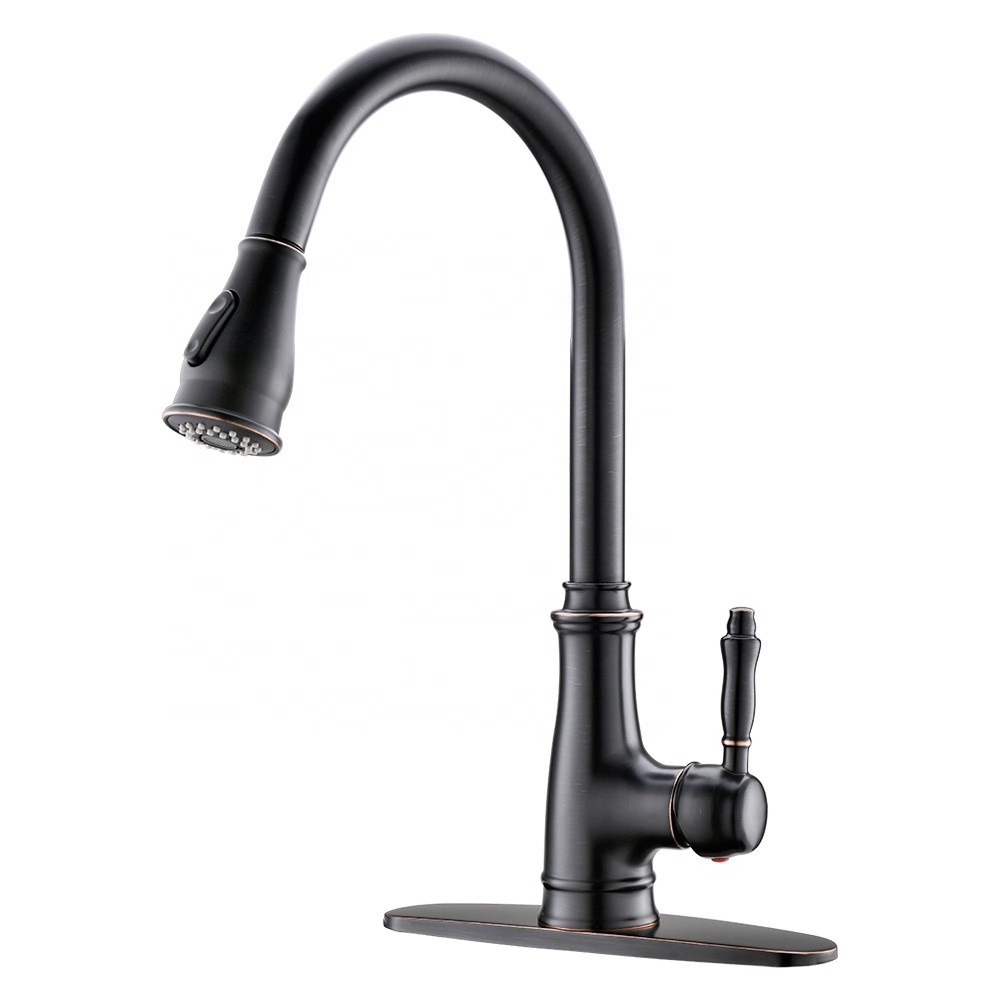 Online Hot Selling Kitchen Taps Pullout Kitchen Sink Taps for Hot Cold Water Function Kitchen Faucet Mixers Oil Rubbed Bronze