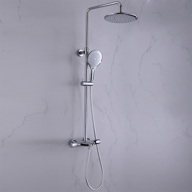 Chrome Shower Fixtures Bathtub Shower Mixer Manufacture Copper China Contemporary Exposed Shower Faucet System Metered Faucets