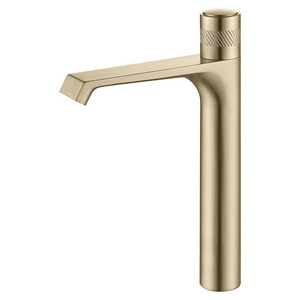 Tall Lavatory Faucet Basin Tap New Design Golden Hot Cold Water Mixer Single Handle Basin Faucet Metered Faucets Single Hole