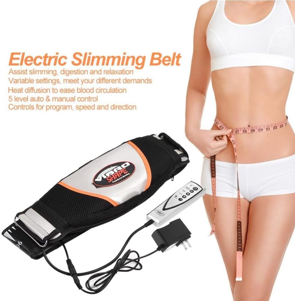 Electric Fat Burning Slimming Massager Abdominal Belly Vibro Shape Vibrating Fitness Waist Trimmer Belt