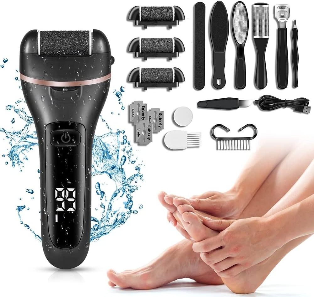 Professional Waterproof Foot Care Tools Pedicure Kit Rechargeable Pedicure Tools Foot Care Feet File