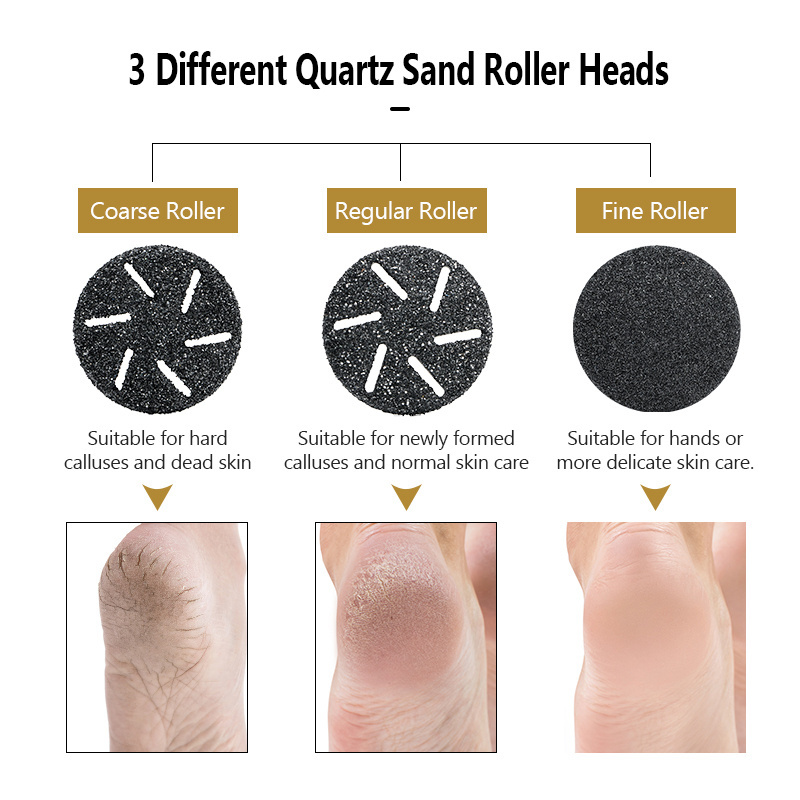 Rechargeable Pedicure Products Removedor De Callos Pumice Stone Foot Grinder Foot File Scrubber Callus Remover