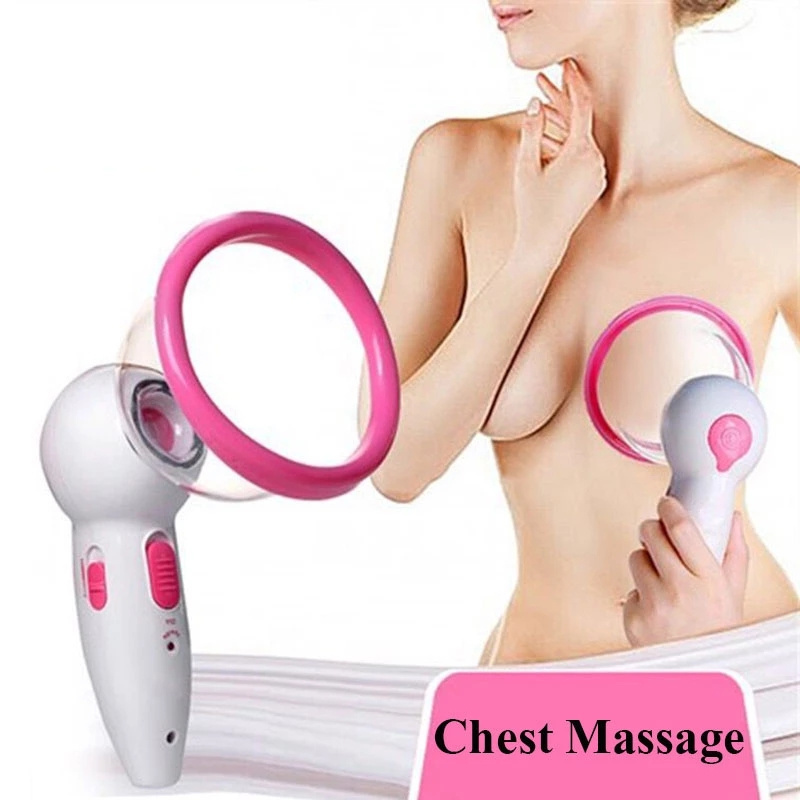 Women Body Breast Care Electric Vacuum Negative Pressure Cupping Device Plump Breast Massager