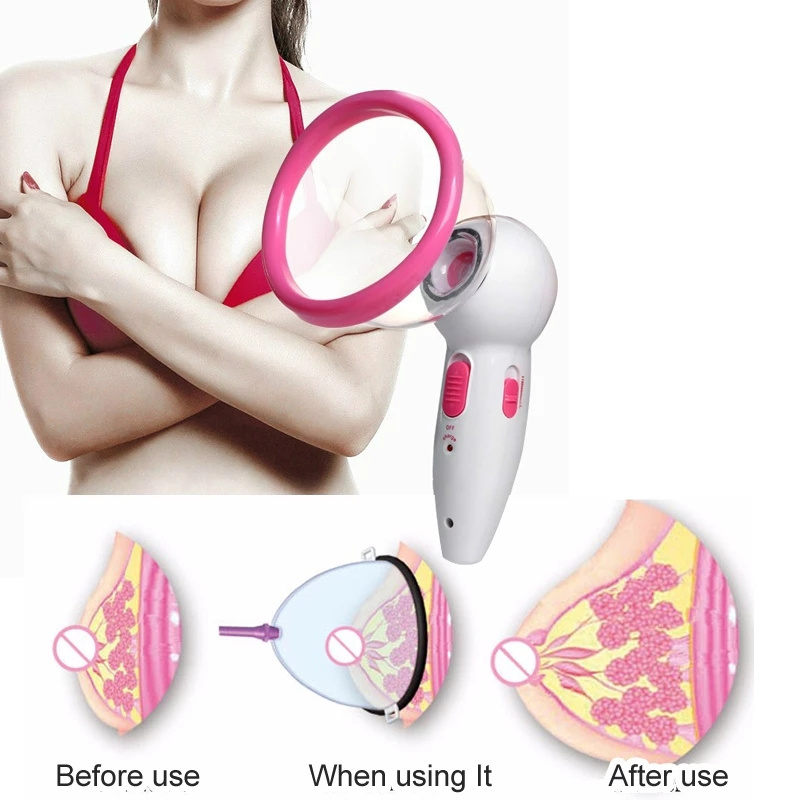 Women Body Breast Care Electric Vacuum Negative Pressure Cupping Device Plump Breast Massager