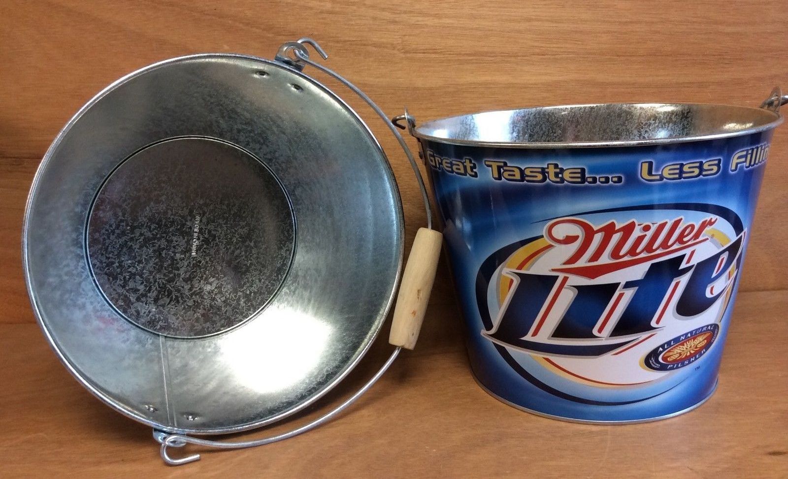 5L Round Galvanized Metal Tin Ice Bucket With Bottle Opener For 6 Bottles Beer For Sales Promotion Items