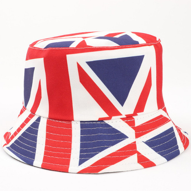 Fashion Double Sided British Flag Print Bucket Hat