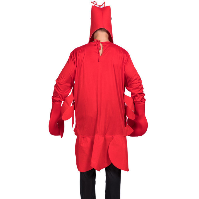 Halloween Party Animal Costumes Funny Red Lobster Cosplay Costume