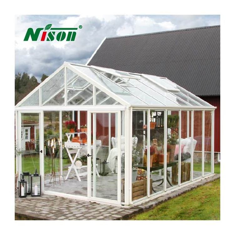 Custom Size Outdoor Patio Gazebo wedding tent Aluminum Glass House SUNROOM Garden House greenhouse container house