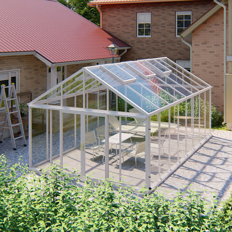 Outdoor Patio Gazebo wedding tent Aluminum Glass House  SUNROOM Garden House greenhouse container house