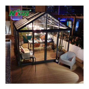 Outdoor Patio Gazebo wedding tent Aluminum Glass House  SUNROOM Garden House greenhouse container house