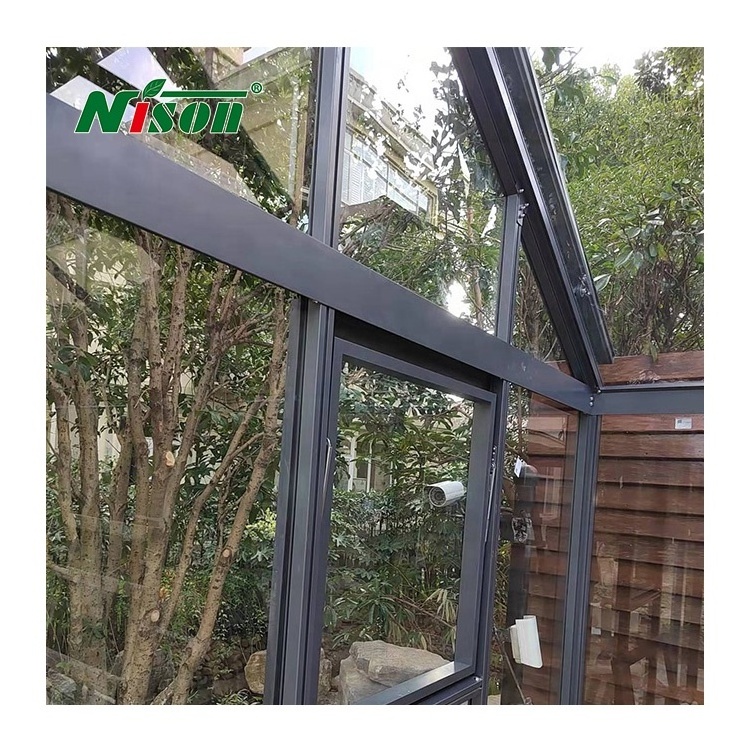 Factory Directly Wholesale Sunrooms Glass Houses Ultra-Narrow greenhouse glass house Prefabricated Glass Houses Sunroom