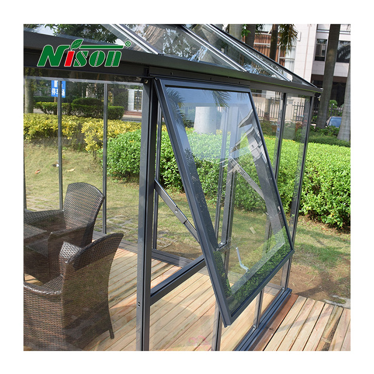 Customized Design Aluminium Solarium Sunroom Aluminum Frame Prefab Sunrooms Glass Houses Sunroom/greenhouse