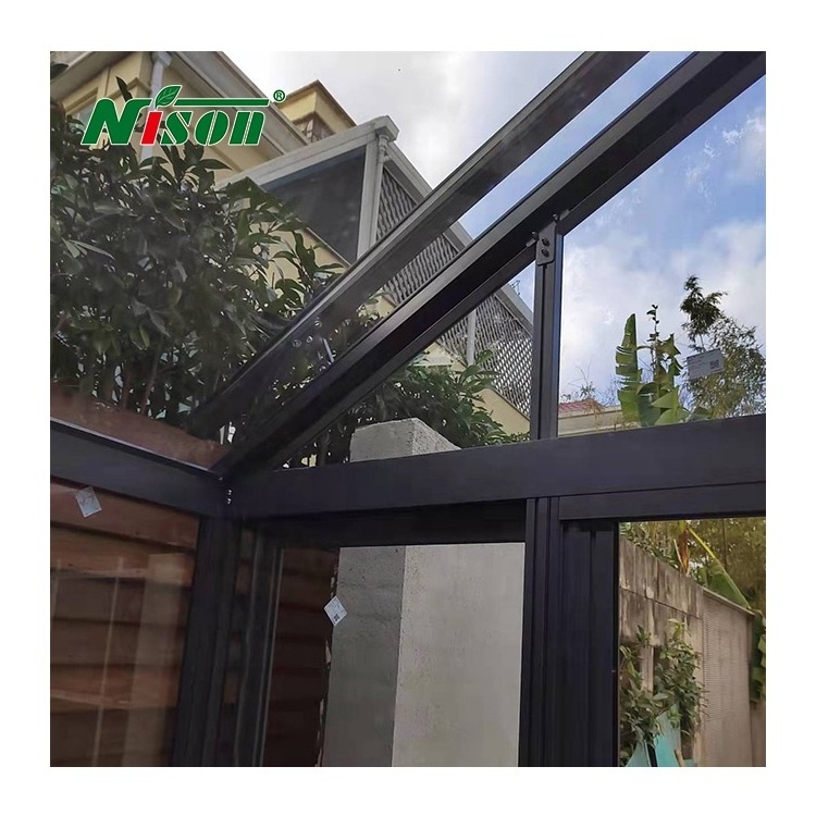 factory Customized Construction Aluminum Panels Glass Houses Modern Glass sunroom glass roof panels houses sun room system