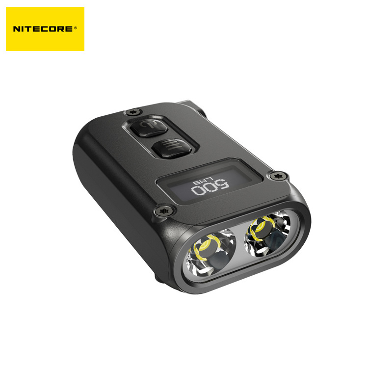 NITECORE TINI2 Max 500 Lumens Dual-Core Intelligent Outdoor USB-C Rechargeable Keychain LED Mini Camping Flashlight for EDC Gear