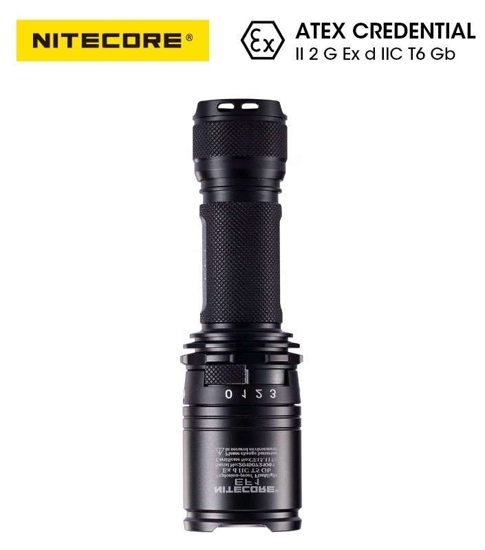 NITECORE 5 Years Free Warranty EF1 830 Lumens ATEX Certificated Explosion-proof Lighting Mining Flashlight Torch