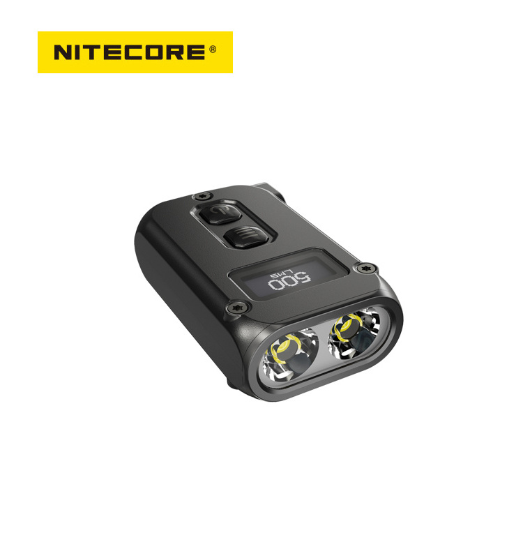 NITECORE 24 months Free Warranty 500 Max Lumens Dual-Core Intelligent Keychain LED Light with OLED Display for EDC Industry