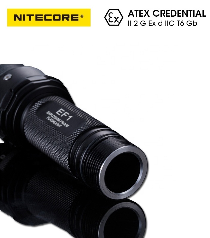 NITECORE 5 Years Free Warranty EF1 830 Lumens ATEX Certificated Explosion-proof Lighting Mining Flashlight Torch