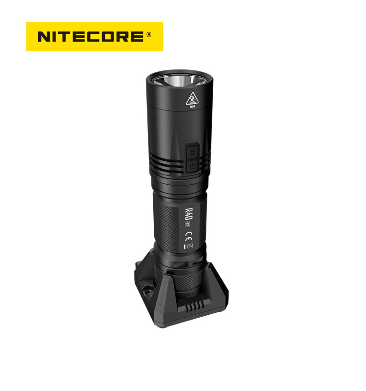 NITECORE 5 year warranty R40 V2 1200 Lumens Inductive Wireless Charging Flashlight designed for law enforcement search & rescue