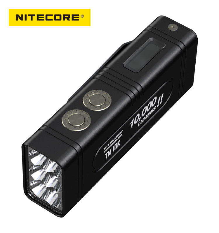 NITECORE TM10K Tiny Monster 10,000 Lumens Compact and Intelligent Sharp Light Build in 21700 battery Rechargeable LED Flashlight