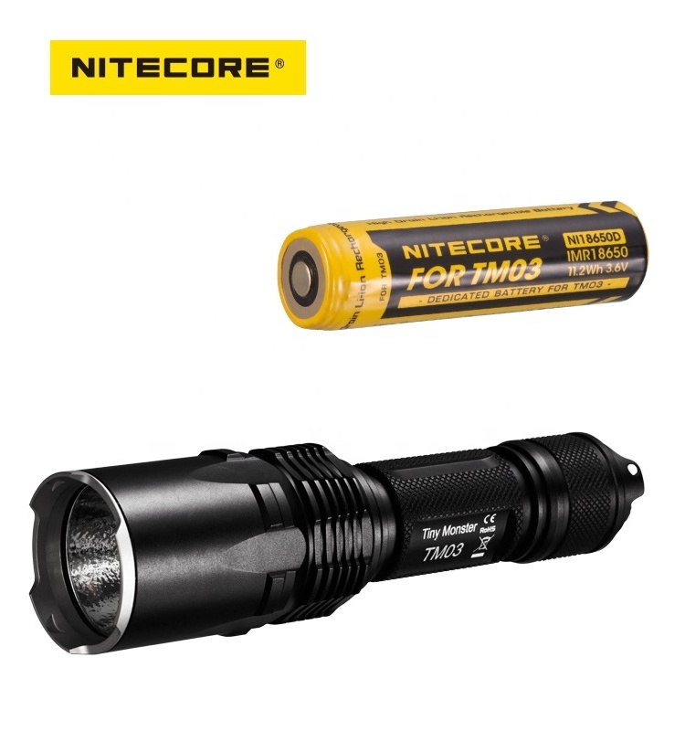 NITECORE TM03 5 Years Warranty 2800 Lumens TM03 The World's Most Powerul 1x18650 Dual Mode and Dual Switch Flashlight