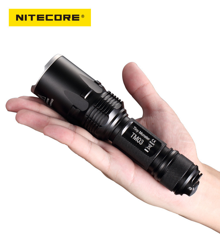 NITECORE TM03 5 Years Warranty 2800 Lumens TM03 The World's Most Powerul 1x18650 Dual Mode and Dual Switch Flashlight