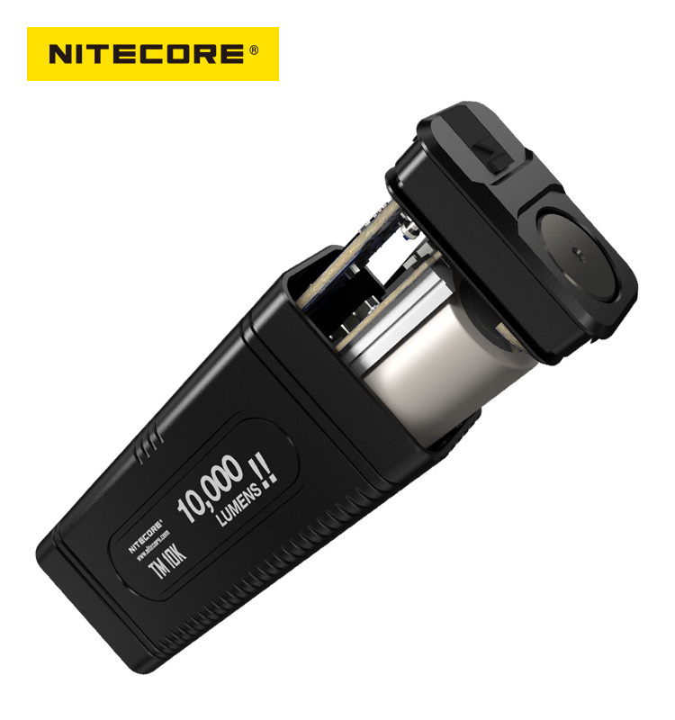 NITECORE TM10K Tiny Monster 10,000 Lumens Compact and Intelligent Sharp Light Build in 21700 battery Rechargeable LED Flashlight