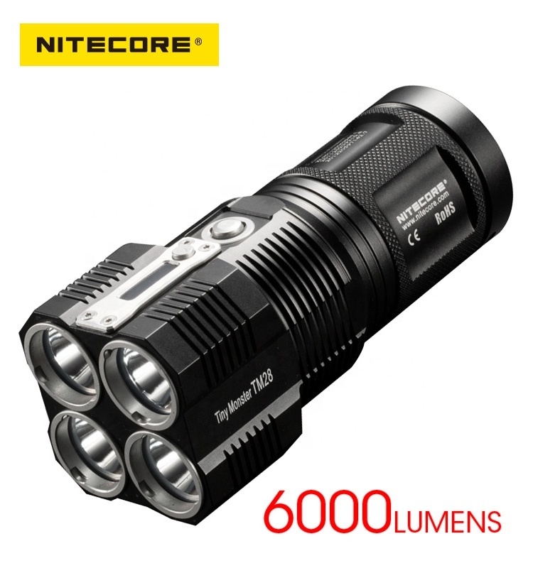 NITECORE 5 Years Warranty TM28 6000 Lumens 18650 IPX8 Forte Busca Lanterna LED  TM28 aims at the search and rescue segment