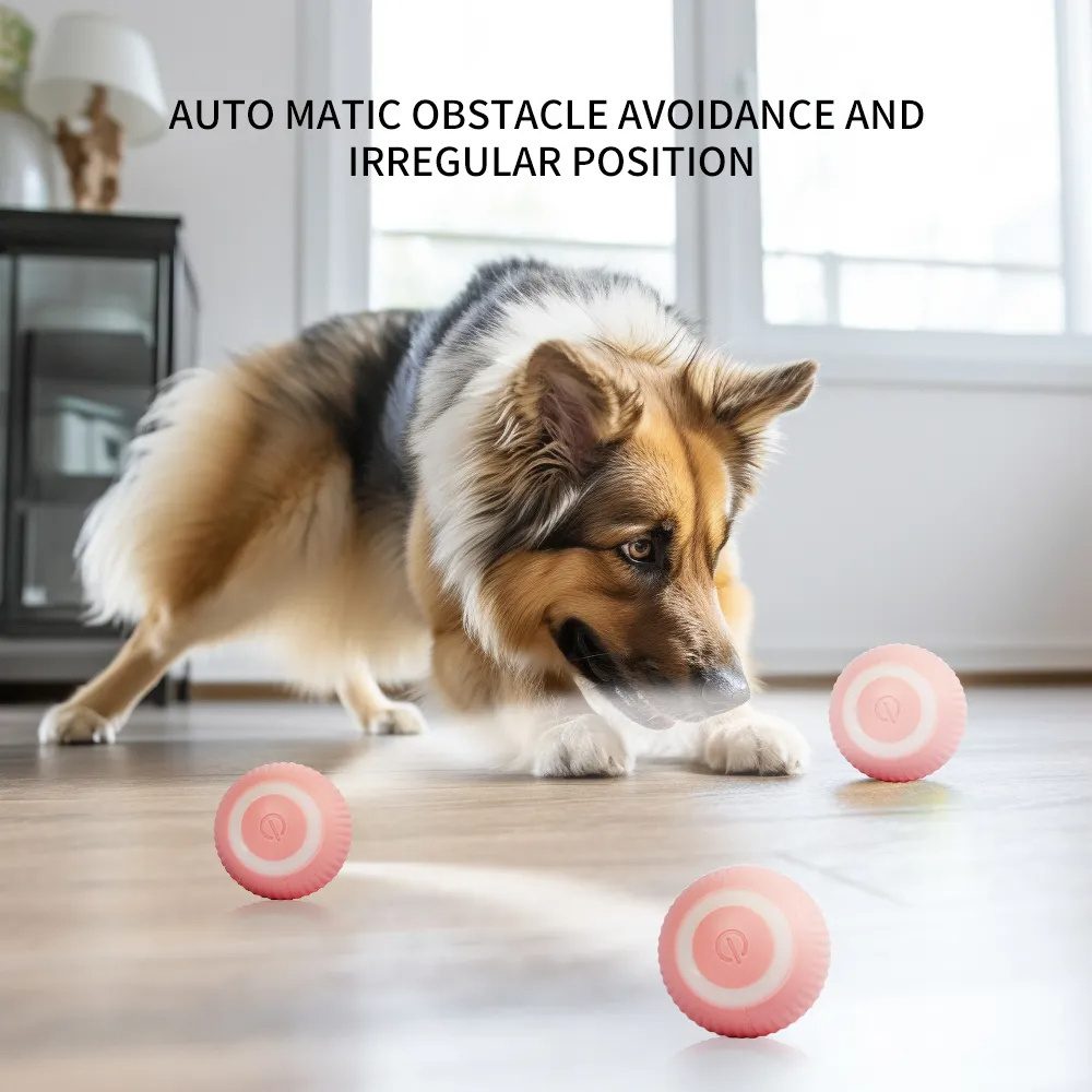 Smart Cat Toy Automatic Rolling Electric Interactive Ball For Pet Cat Dog Self moving Kitten Toy Ball Cat Accessories