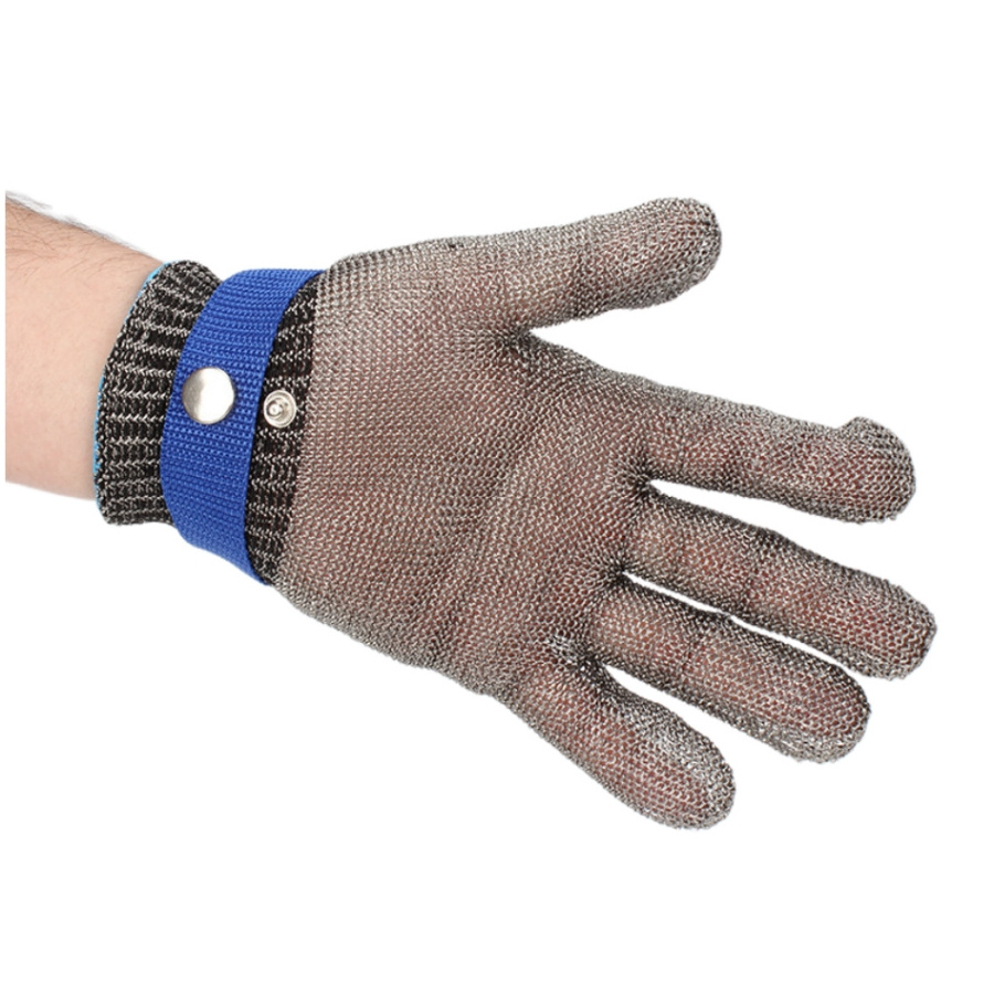 Guantes de Malla Metal Guante de Acero Chain Oyster Butcher Metal Work Cut Resistant Safety Stainless Steel Wire Mesh Gloves