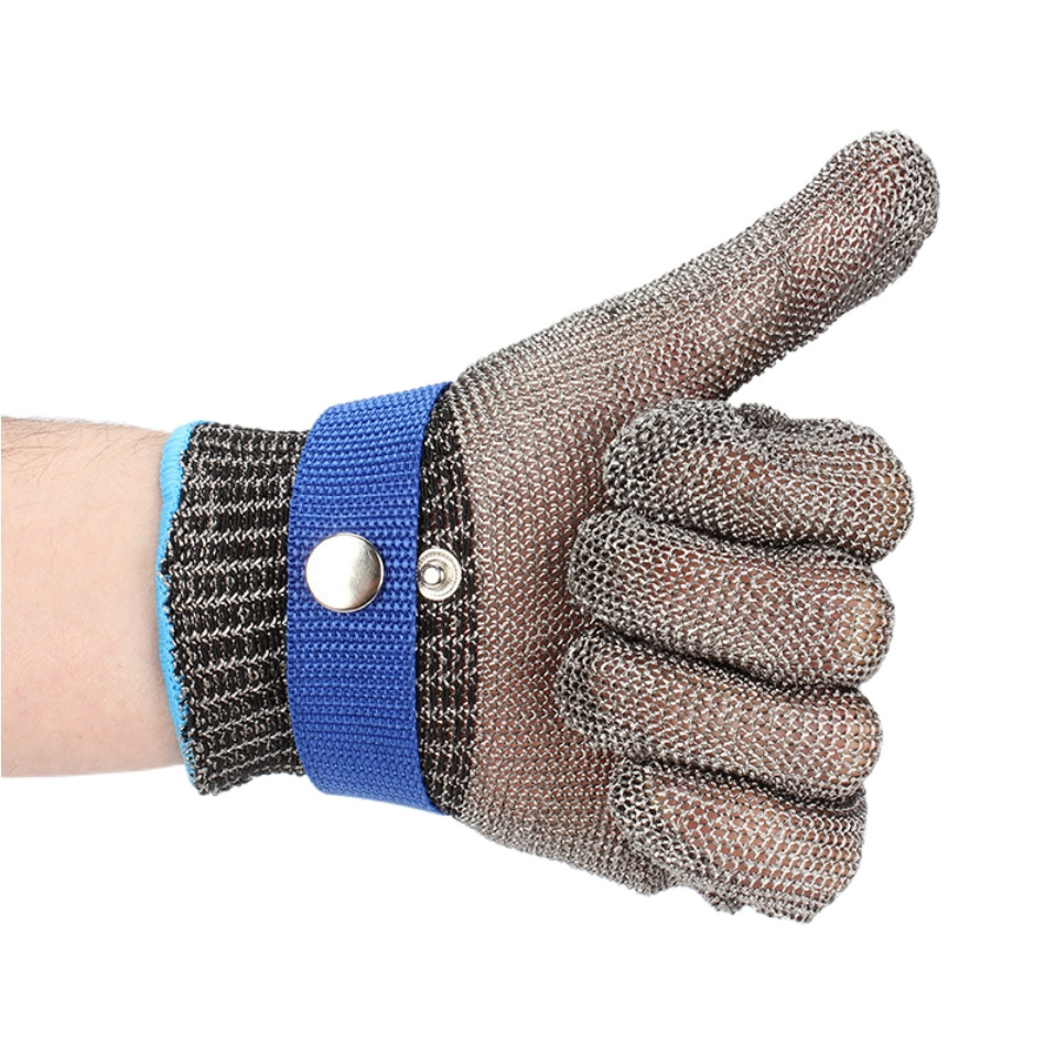 Guantes de Malla Metal Guante de Acero Chain Oyster Butcher Metal Work Cut Resistant Safety Stainless Steel Wire Mesh Gloves