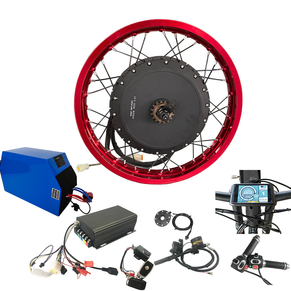 QS motor 273 V3 150mm 72v 8000w electric bike hub spoke motor kit 72v 8000w 3.5T 5T high torque fast speed dirt electric bike