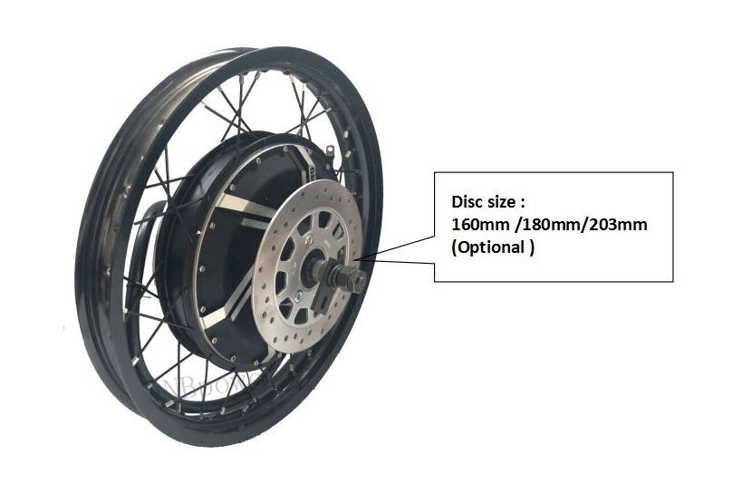 Power Efficiency QS MOTOR 8000W V3 273 BLDC brushless hub electric car wheel hub motor