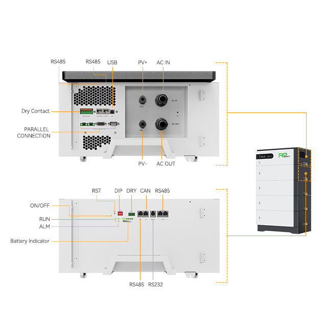 Home Power Station 5000w Stackable Lithium Ion Batteries Stackable Battery Pack For Energy Storage System Lifepo4 Battery