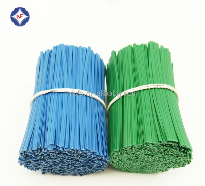 Customized precut single wire plastic twist tie