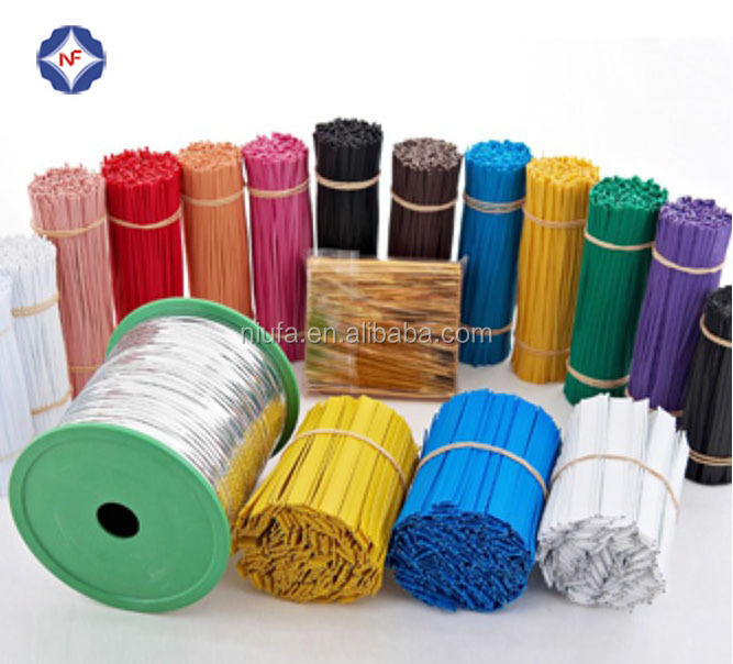 Customized precut single wire plastic twist tie