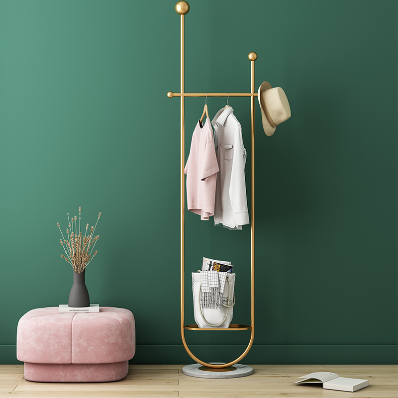 Luxury metal coat racks bedroom small simple standing coat rack home simple modern coat rack hanger stand